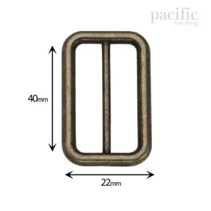 1 1/2" Rectangle Metal Slider