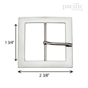 1 3/4" Square Metal Buckle : 160243 (2 Colors)