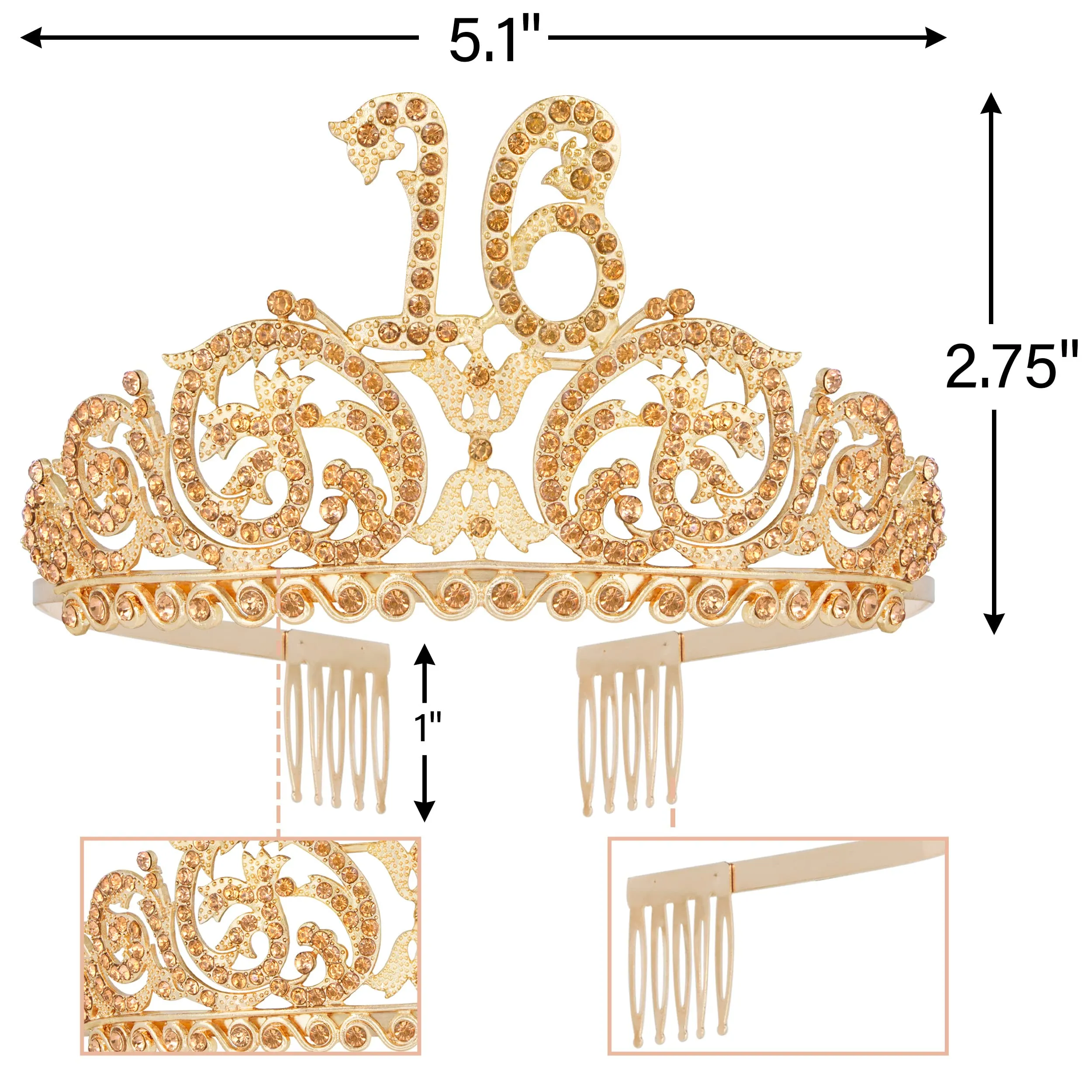 16th Birthday, 16th Birthday Gifts for Girls, 16th Birthday Tiara and Sash, 16th Birthday