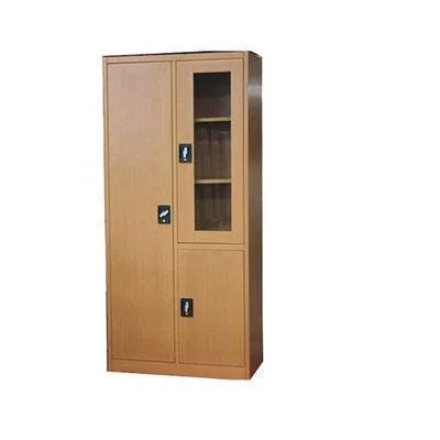 3 Doors Steel Storage Cabinet - Brown