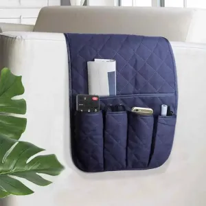 5 Pockets Sofa Armrest Organizer TV Remote Control Holder Bag