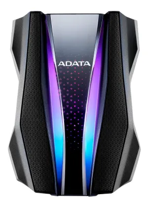 ADATA HD770G SHOCK-PROOF MILITARY GRADE TRIPLE-LAYER PROTECTION EXTERNAL HARD DRIVE W/ RGB LIGHTING 2TB (BLACK)