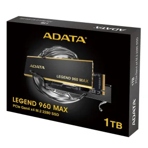 Adata Legend 960 Max 1TB PCIE GEN4 X4 M.2 2280 Internal Gaming SSD With Heatsink (ALEG-960M-1TCS)