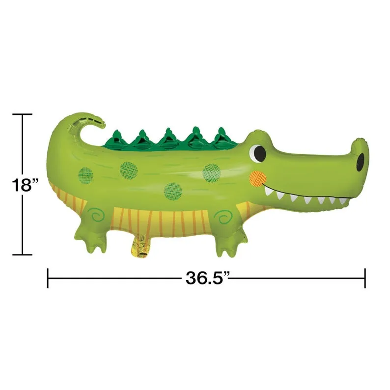 Alligator Shape Mylar Balloon