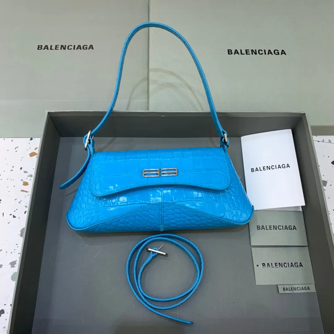 Balen XX Small Flap Bag Box Blue, For Women,  Bags 10.6in/27cm 6956452108Y4624