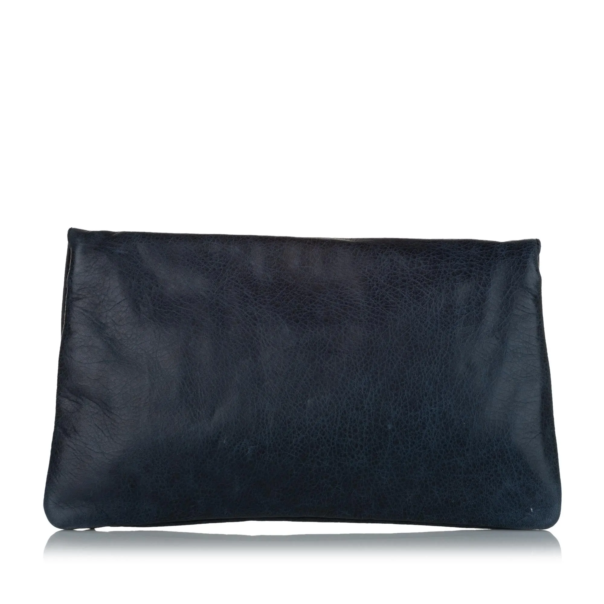 Balenciaga Motocross Giant 12 Envelope Leather Clutch Bag