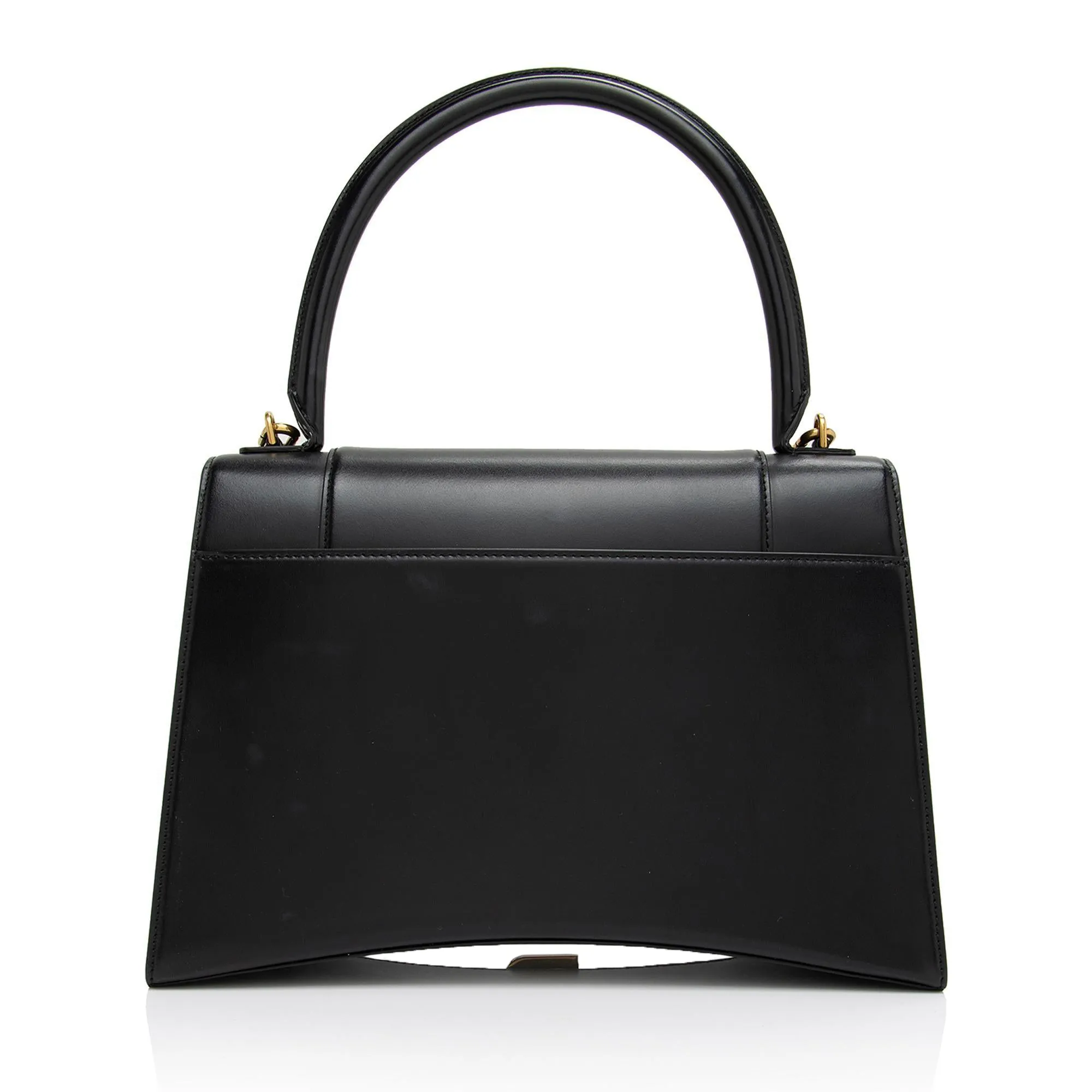 Balenciaga Shiny Calfskin Hourglass Medium Satchel