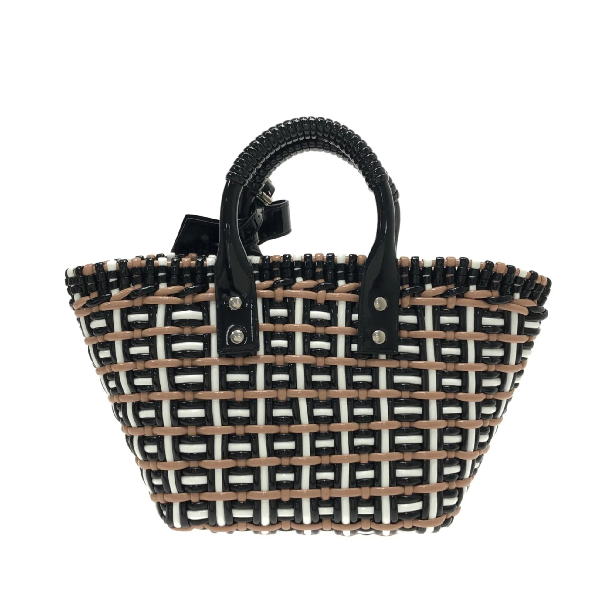 Balenciaga XS Woven Bistrot Panier Tote