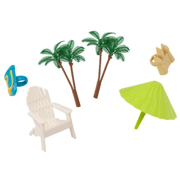 Beach Scene Cake Topper -