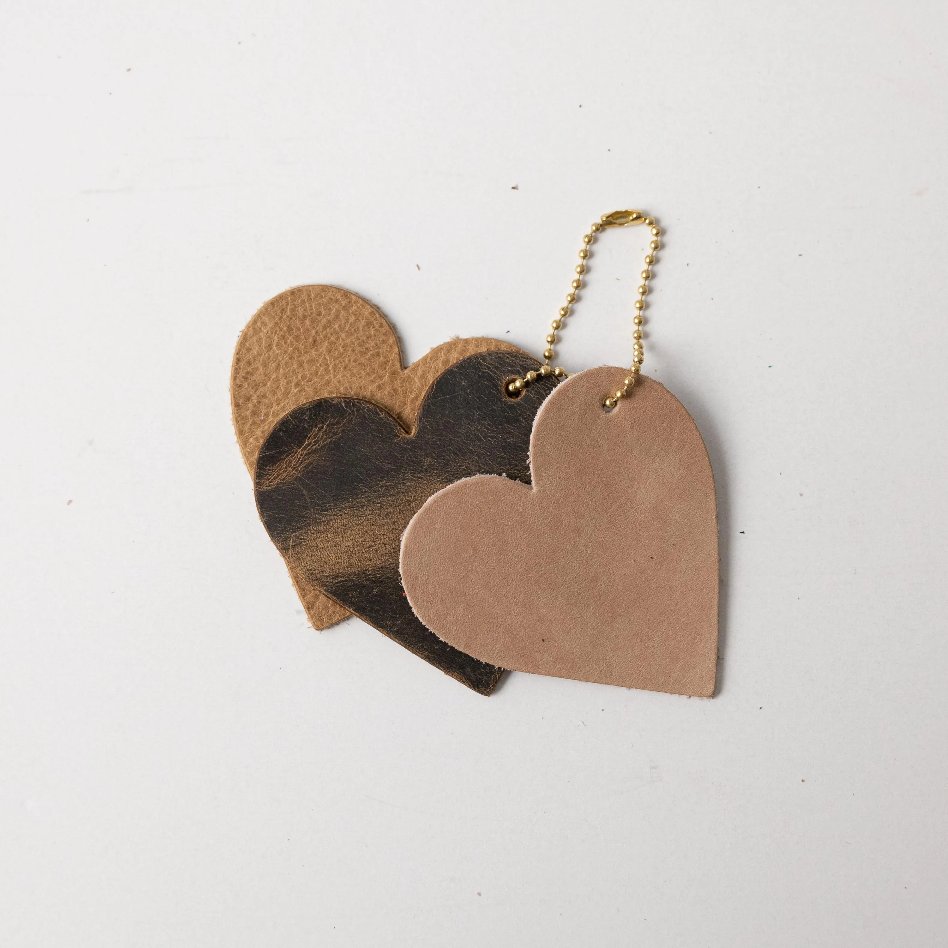 Beige Heart Charms