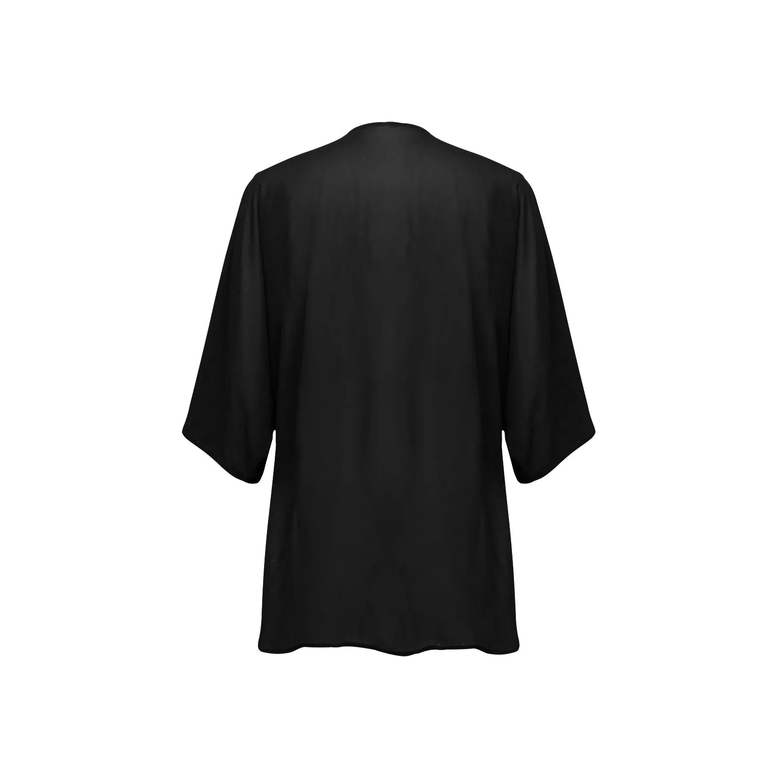 Black Women's Chiffon Kimono