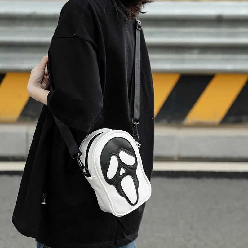 Black/White Ghost Face Bag