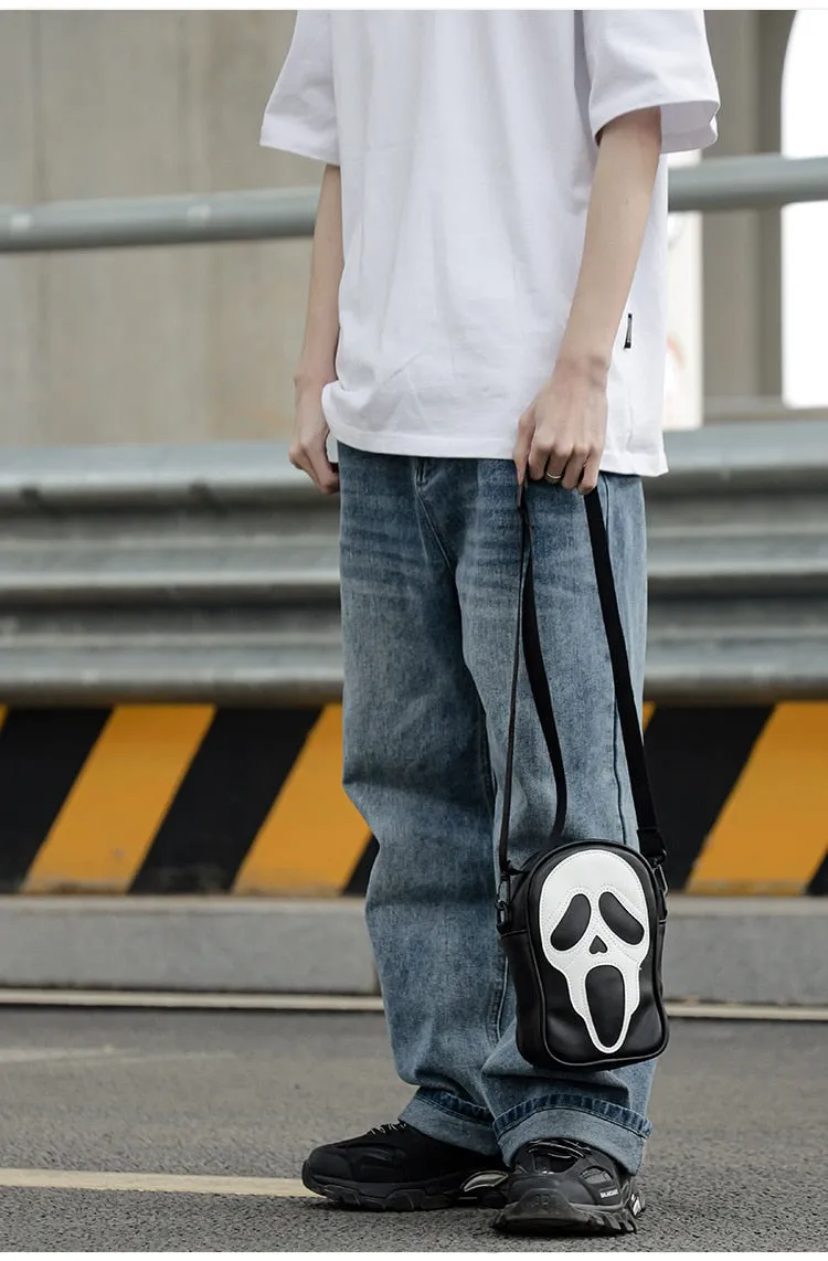 Black/White Ghost Face Bag