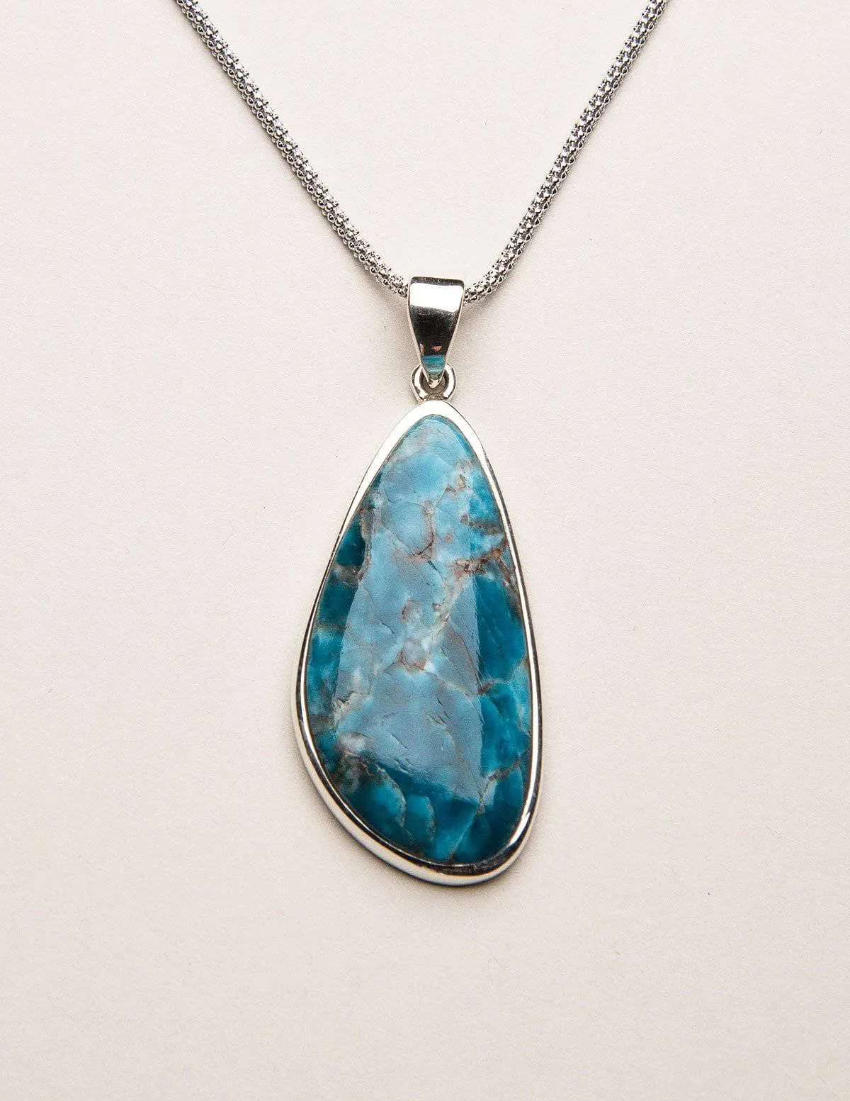 Blue Apatite Free Form Necklace