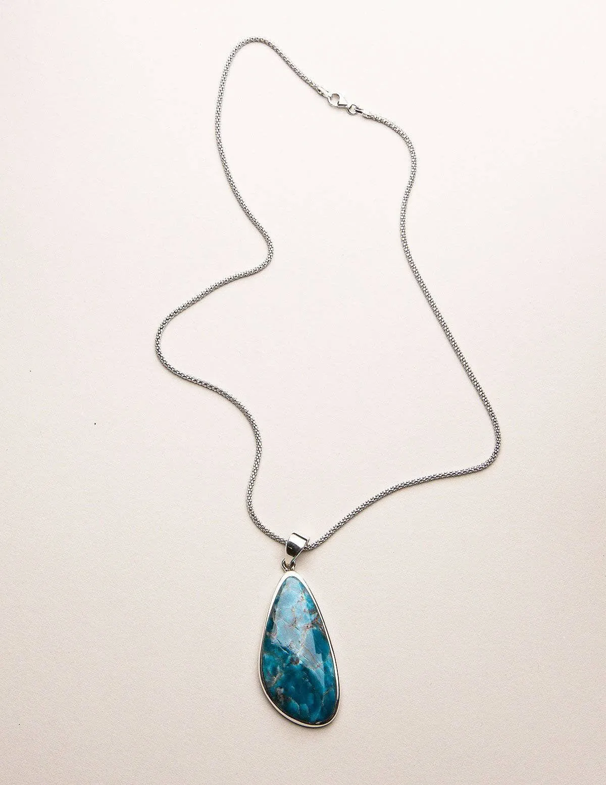 Blue Apatite Free Form Necklace