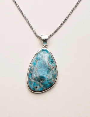 Blue Apatite Free Form Necklace