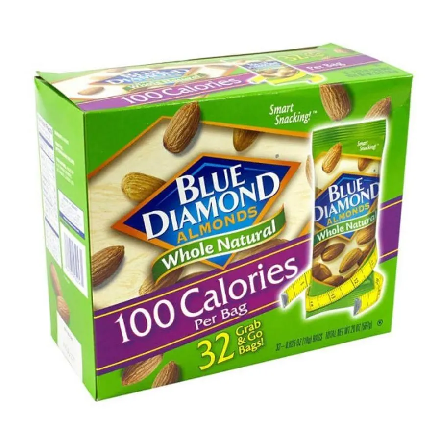 Blue Diamond Almonds Grab-and-Go Bags - 0.625 Oz - 32 Pack