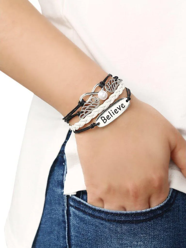 Braid Brand Wing Bracelet