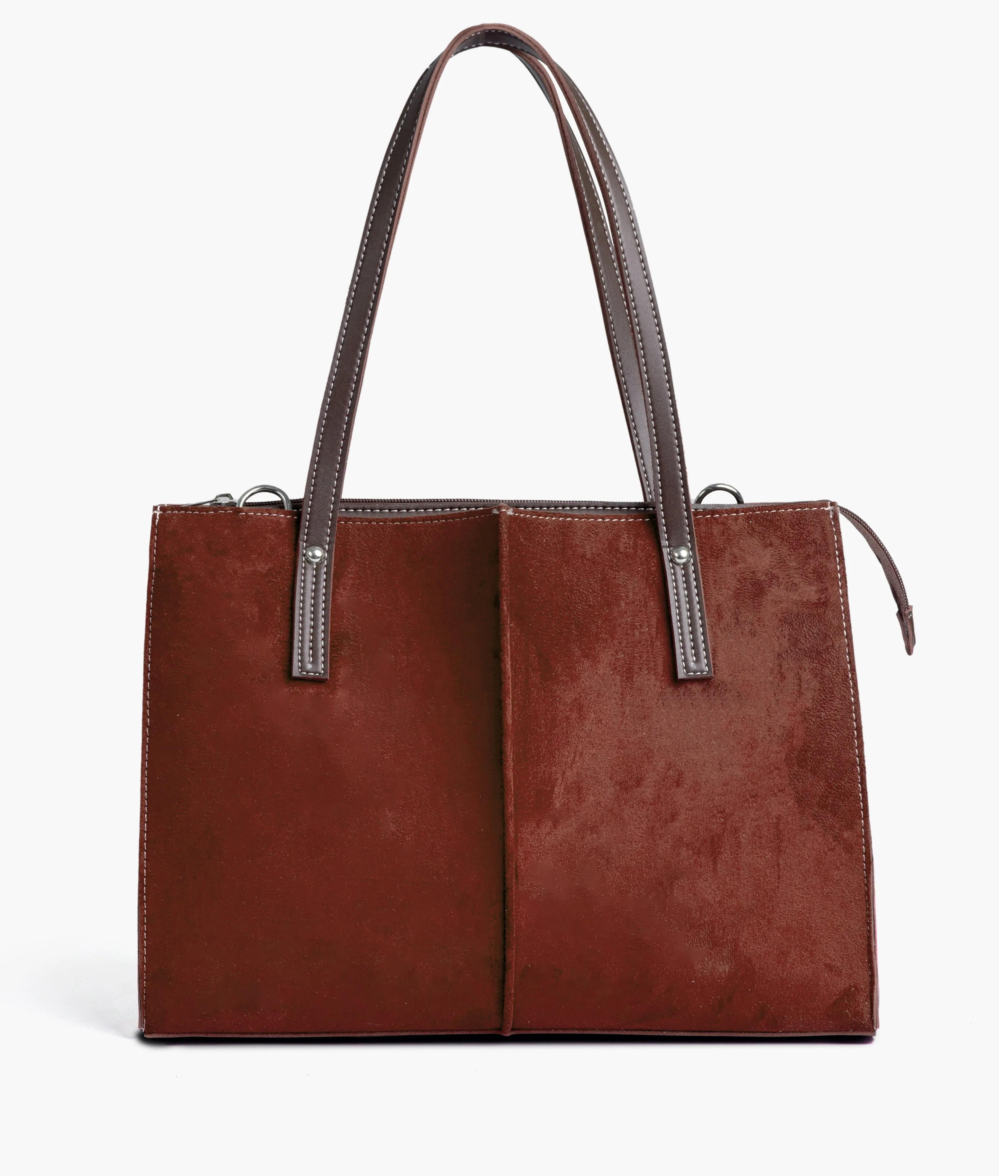 Brown Velvet Tote Bag 561