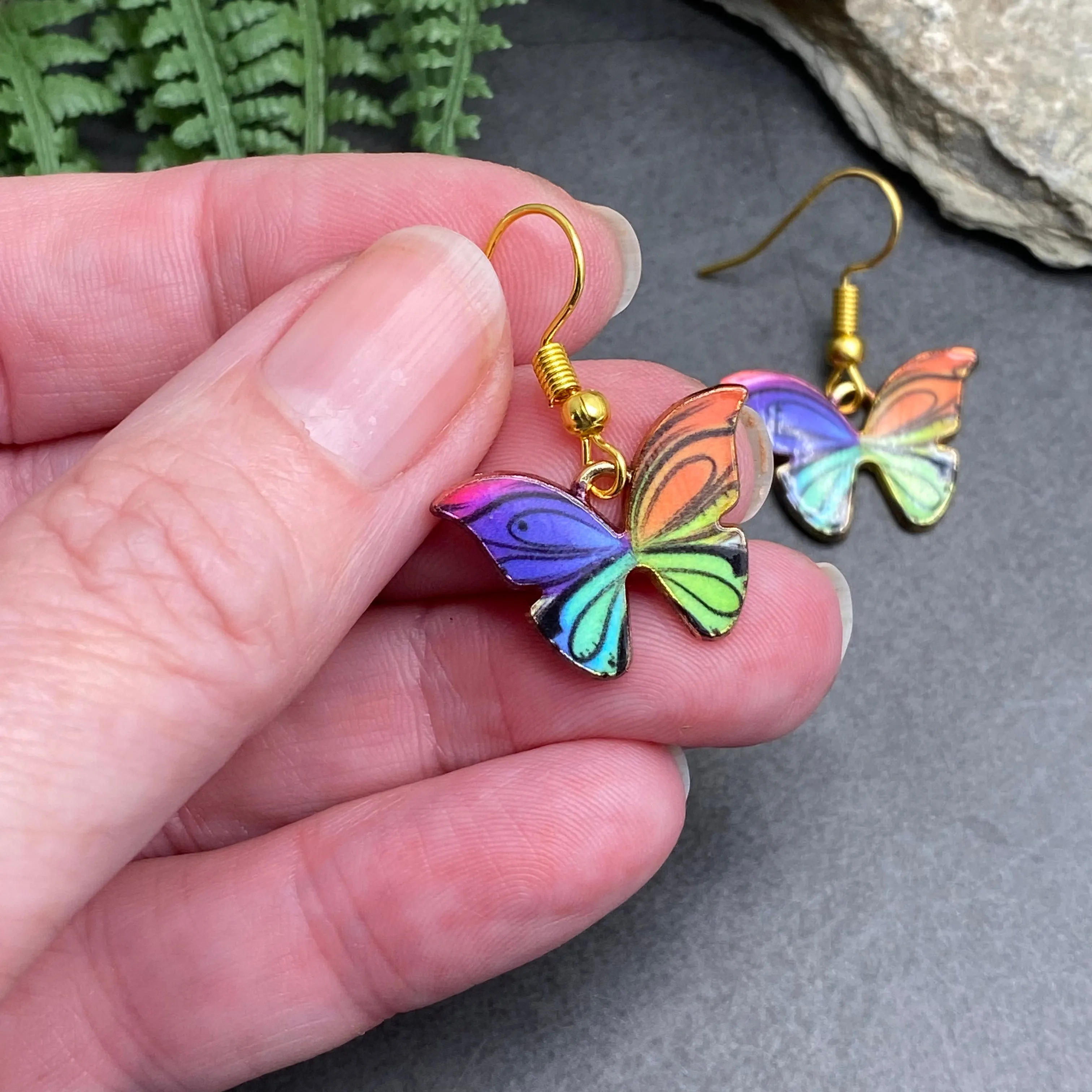 Butterfly Charm Earrings