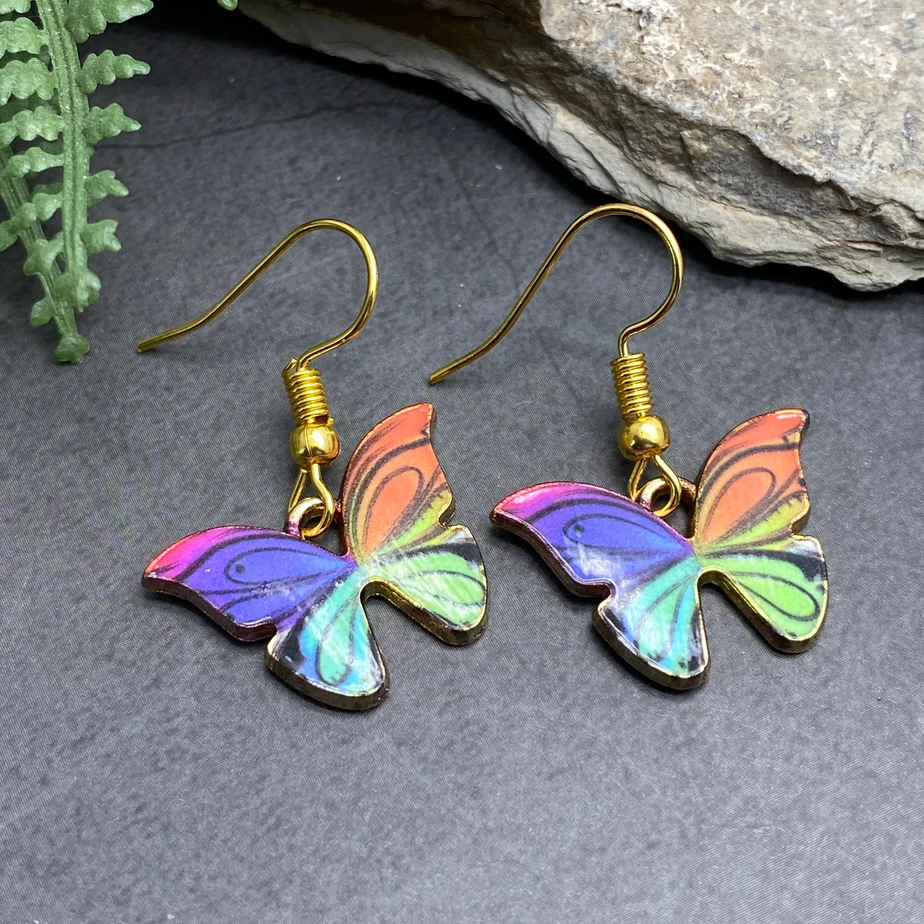 Butterfly Charm Earrings