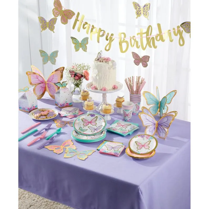 Butterfly Shimmer Cocktail Napkin