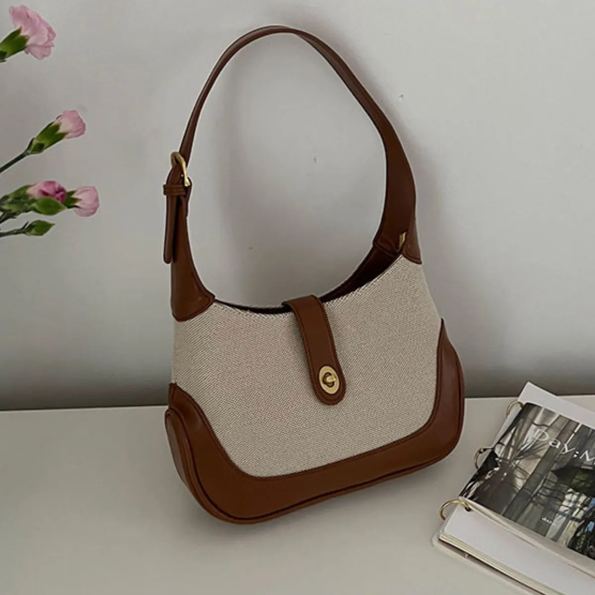 Calla Canvas Shoulder Bag