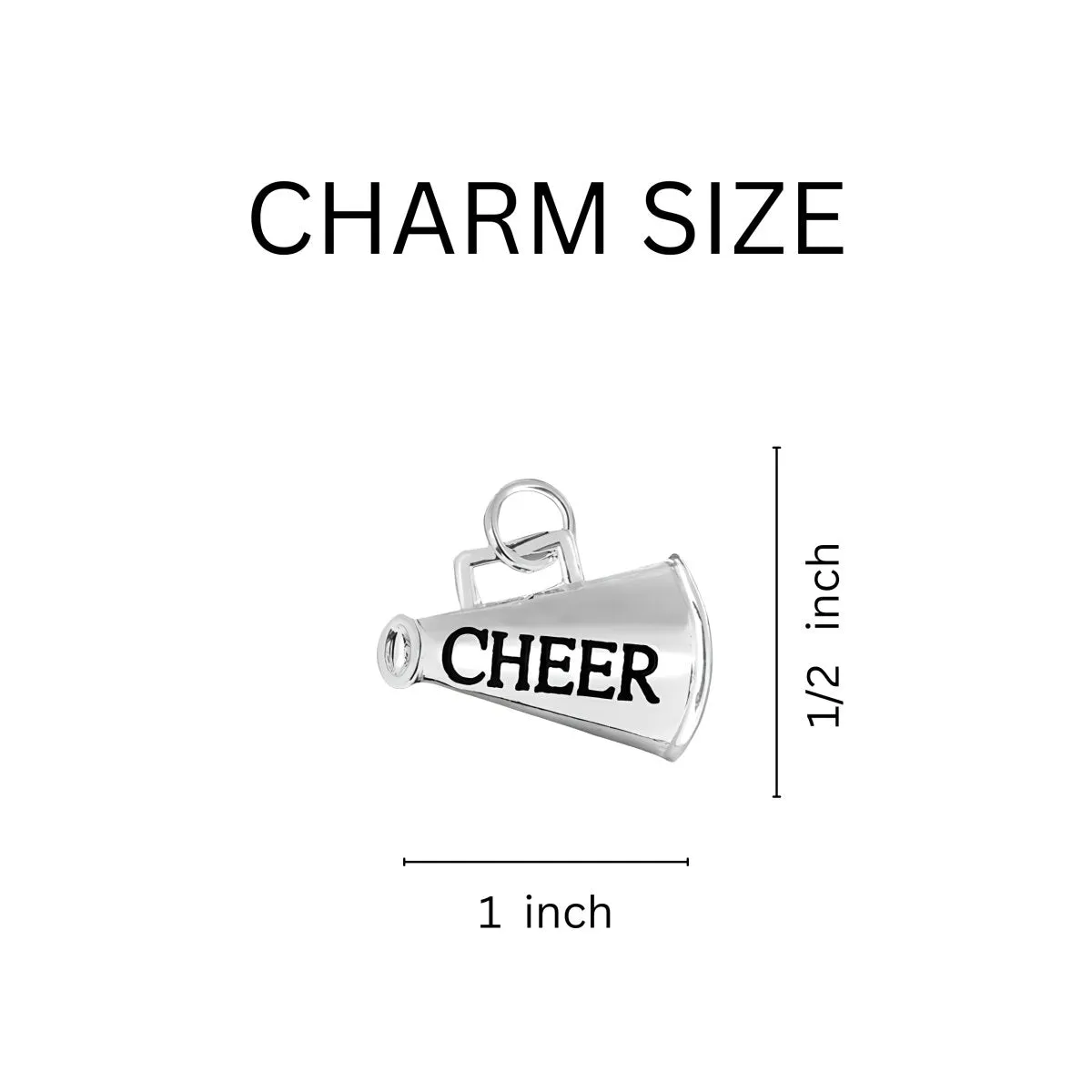 Cheerleading Megaphone Split Key Chains