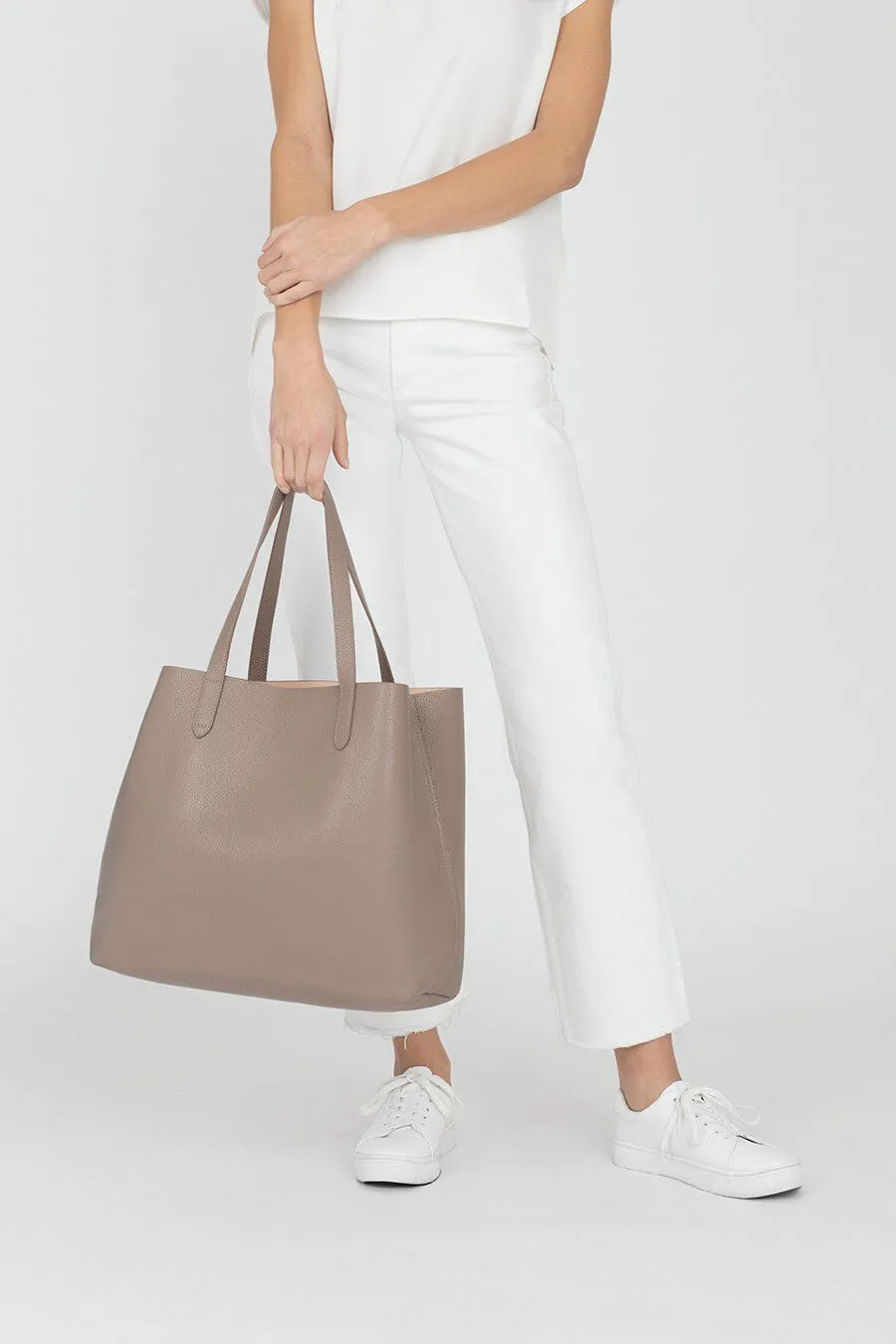 Classic Structured Leather Tote