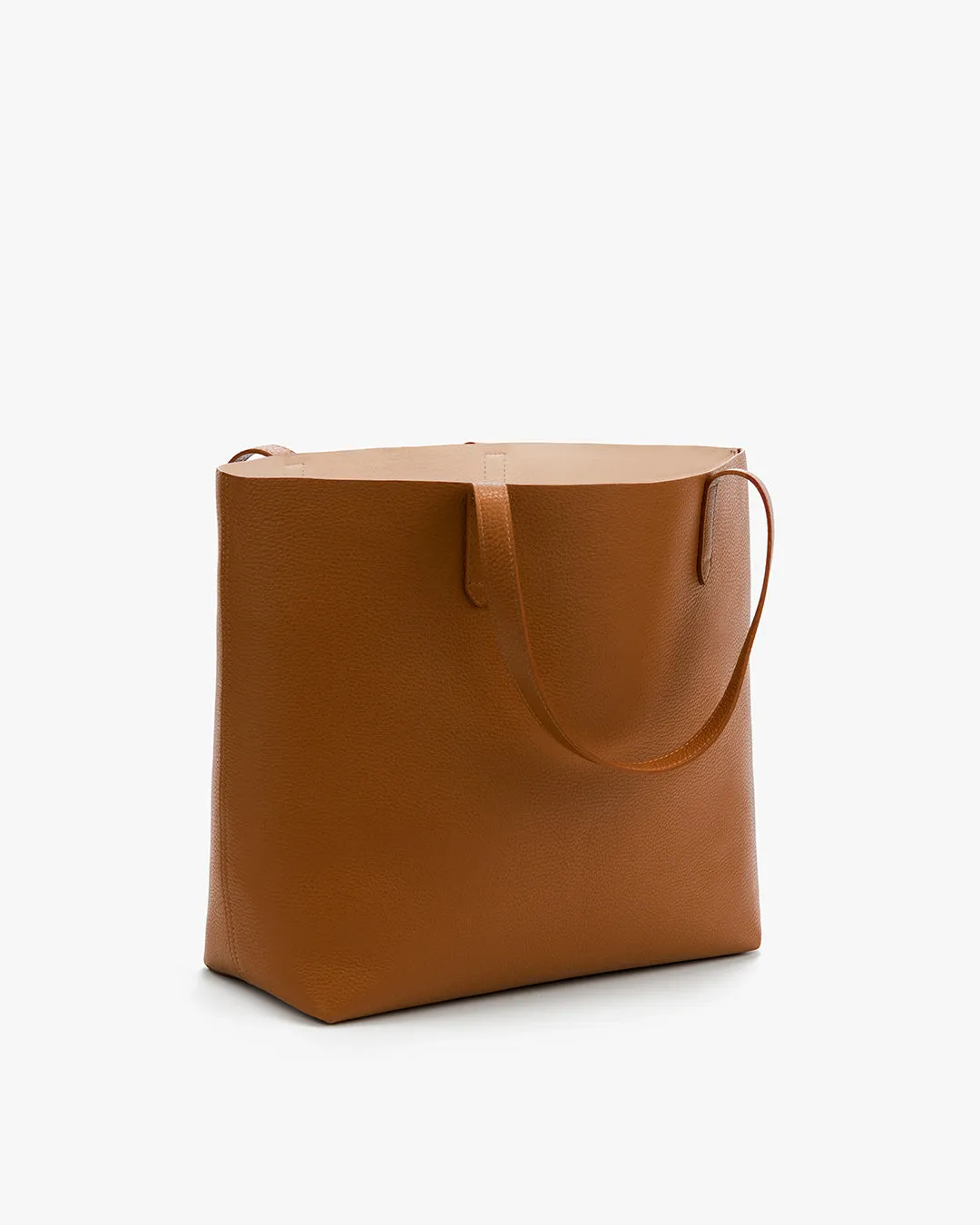 Classic Structured Leather Tote