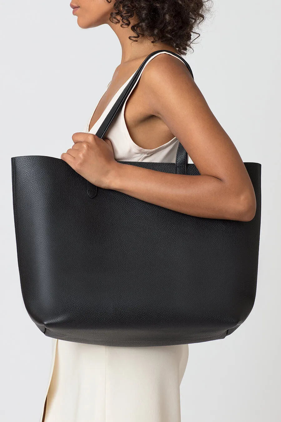 Classic Structured Leather Tote