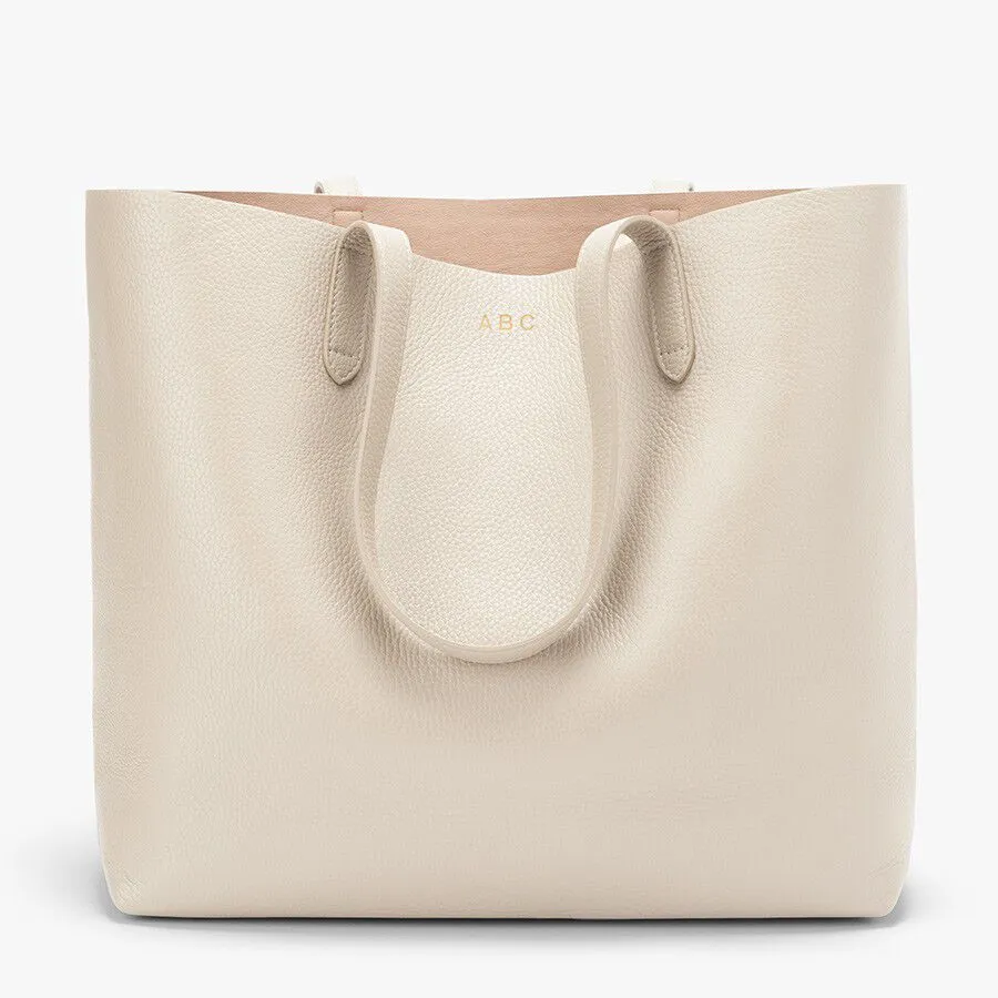 Classic Structured Leather Tote