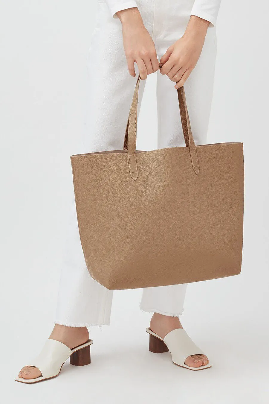 Classic Structured Leather Tote