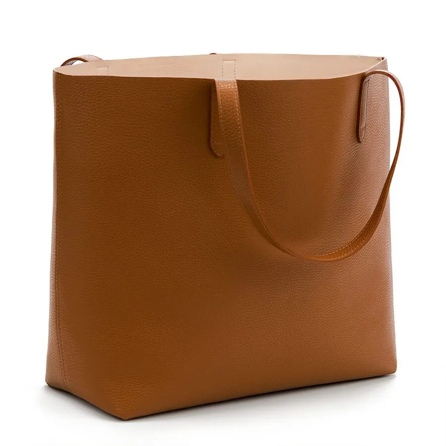 Classic Structured Leather Tote