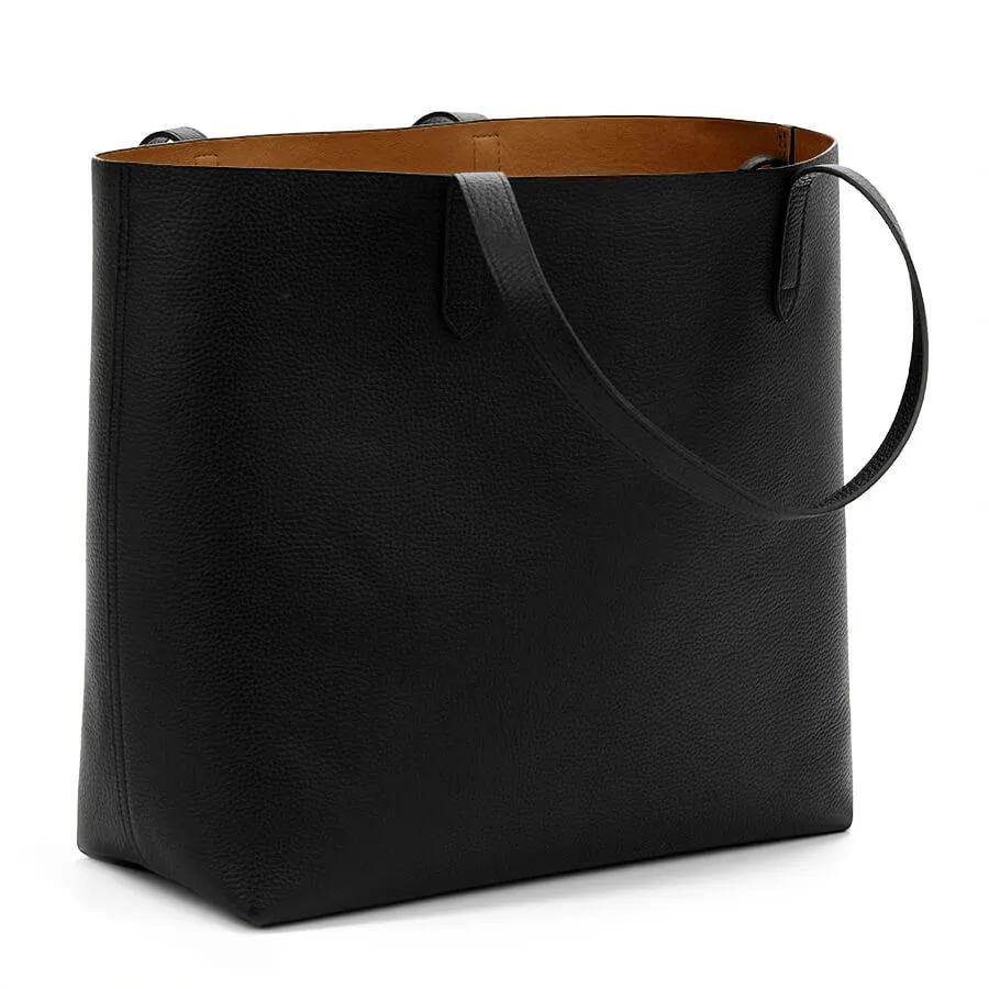 Classic Structured Leather Tote