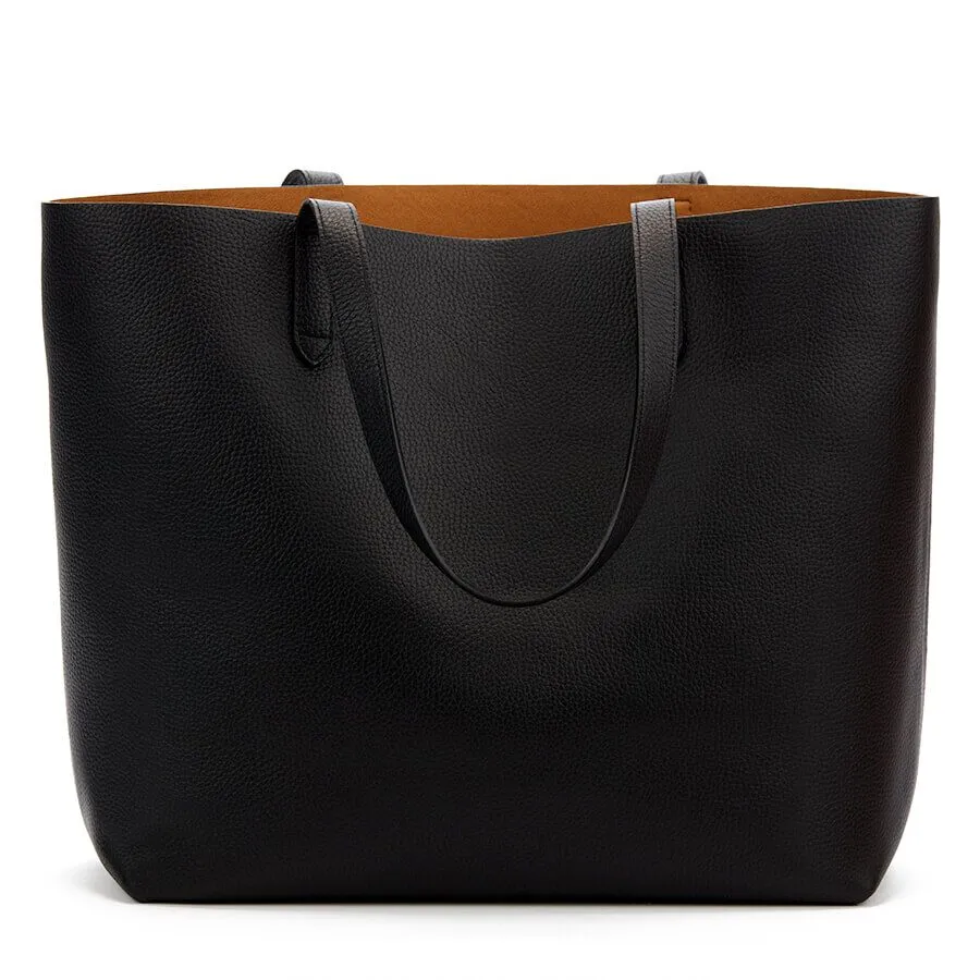 Classic Structured Leather Tote