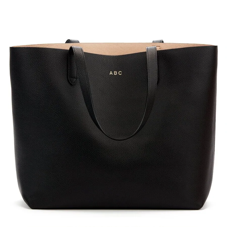 Classic Structured Leather Tote