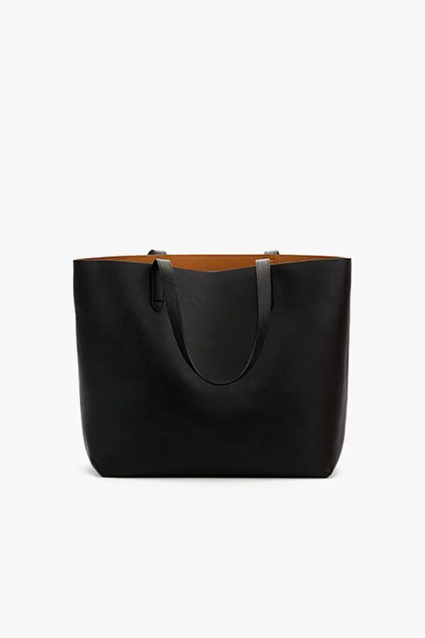 Classic Structured Leather Tote