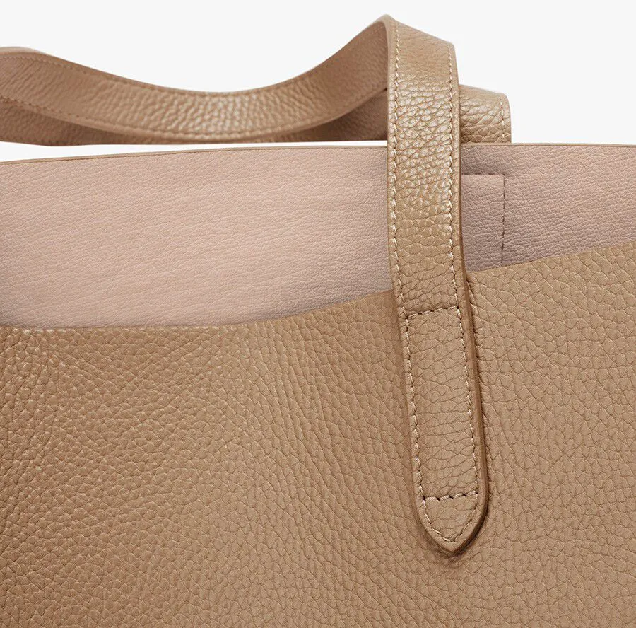 Classic Structured Leather Tote