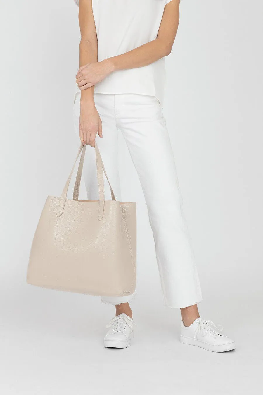 Classic Structured Leather Tote