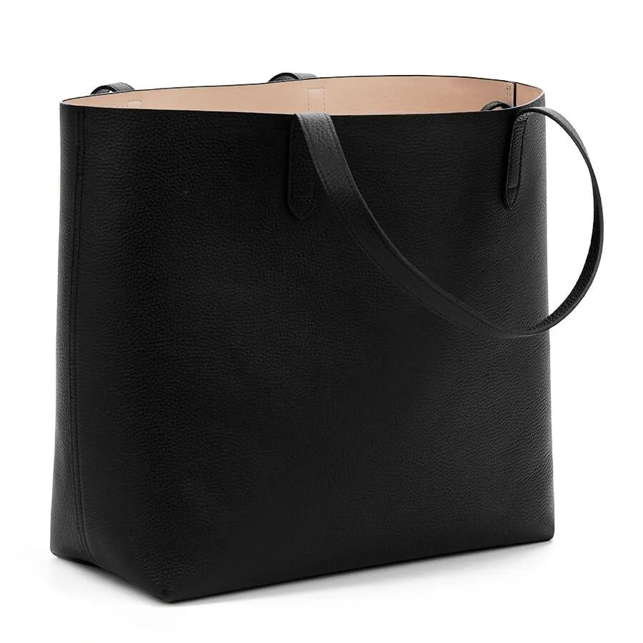 Classic Structured Leather Tote