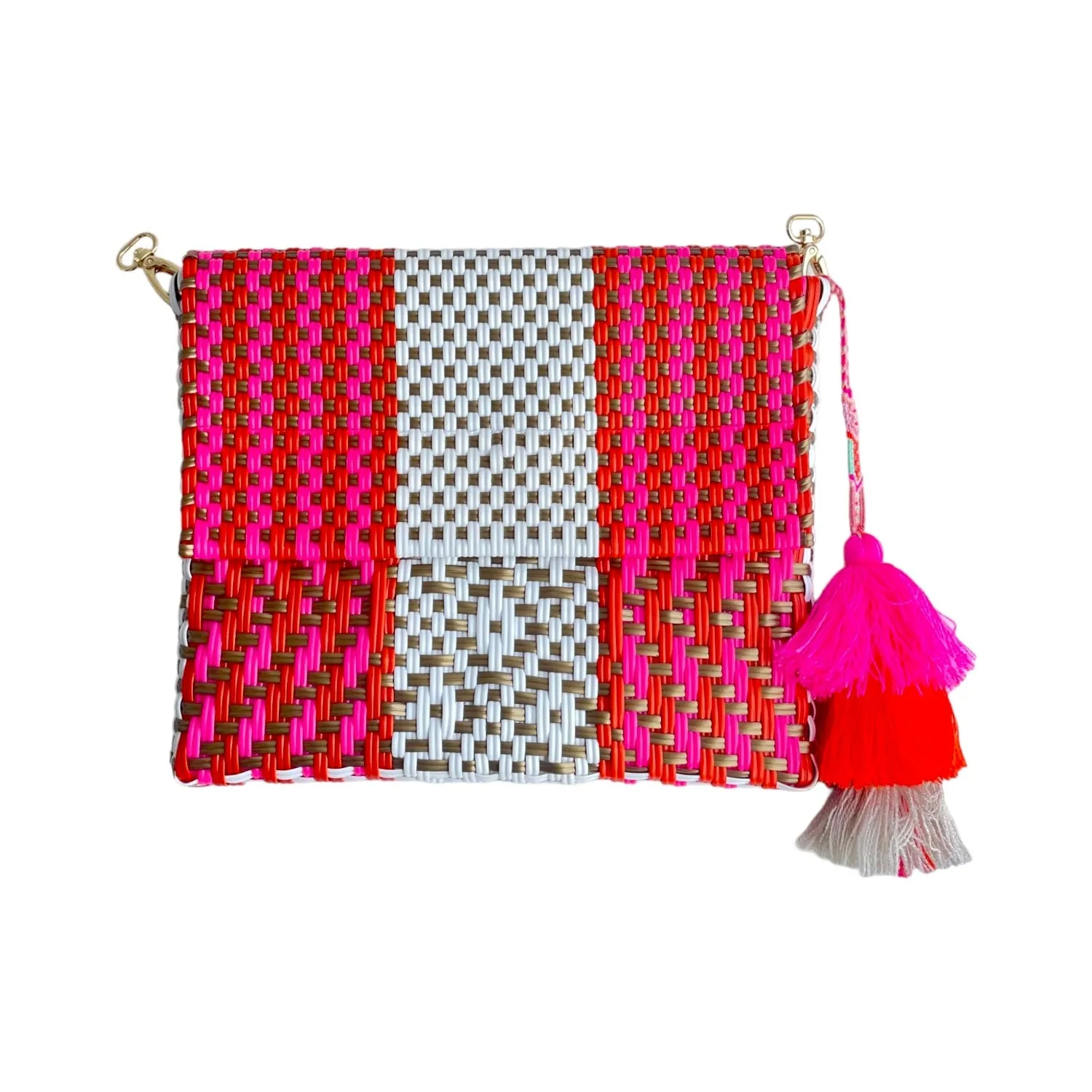 Clutch - Bright Path Neon Orange Rose Citron