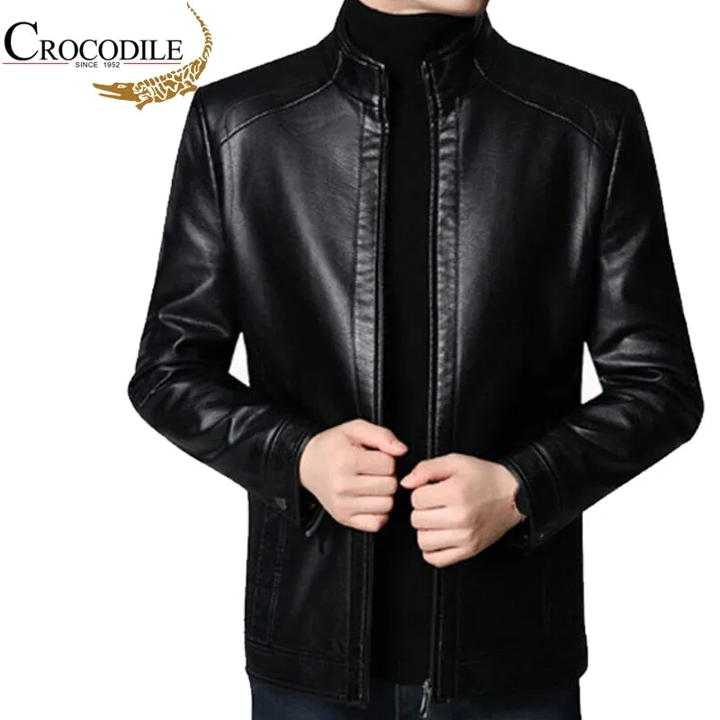 Crocodile brand Vintage Leather Jacket