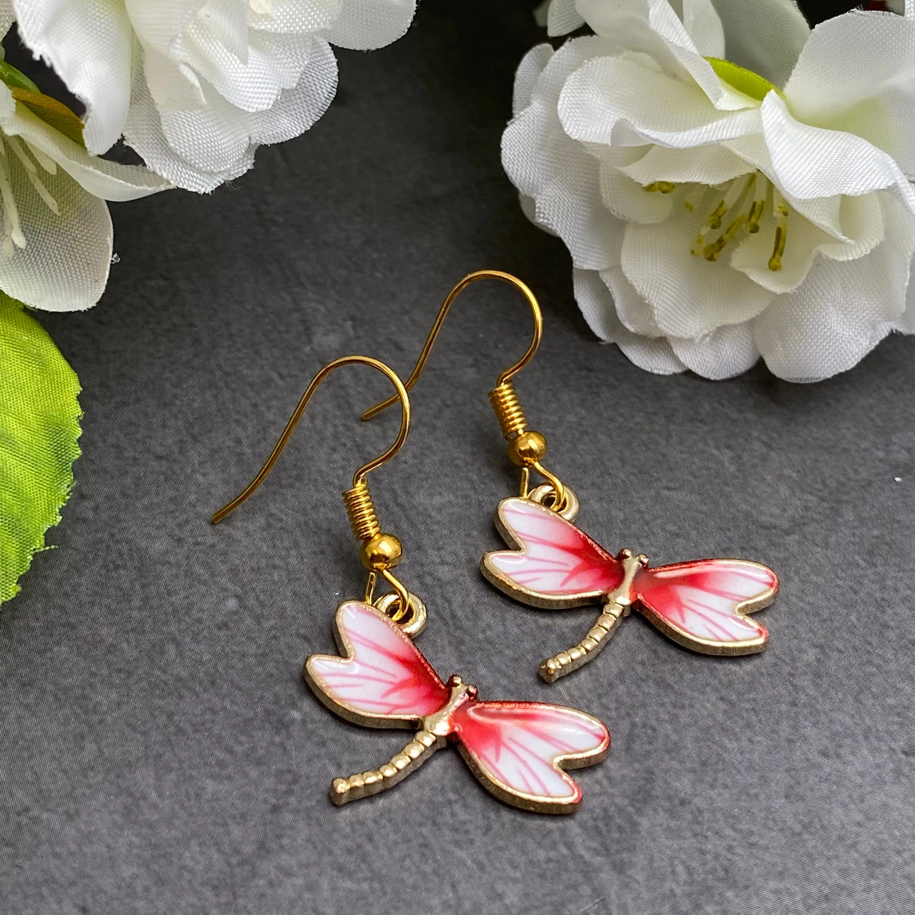 Dragonfly Charm Earrings