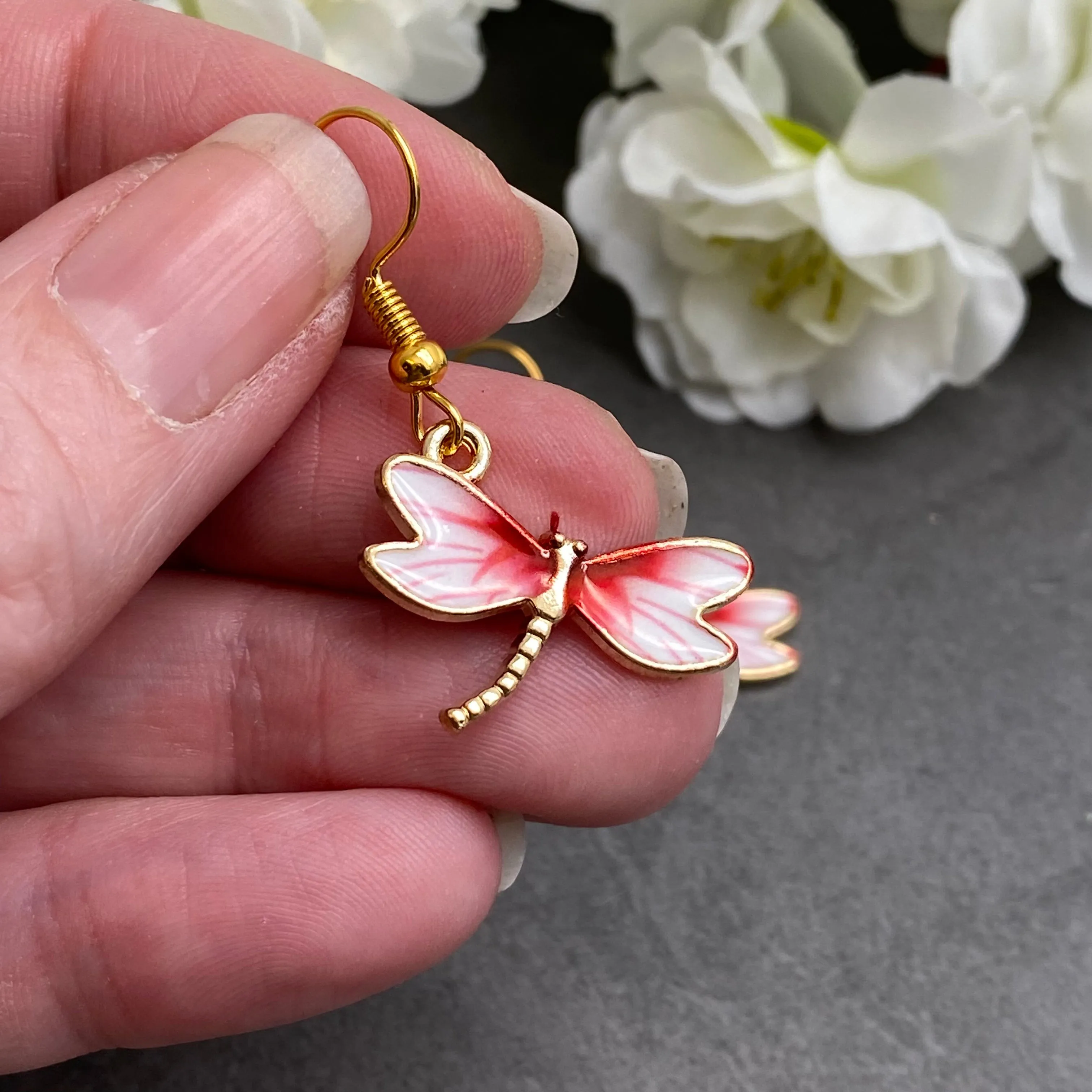 Dragonfly Charm Earrings