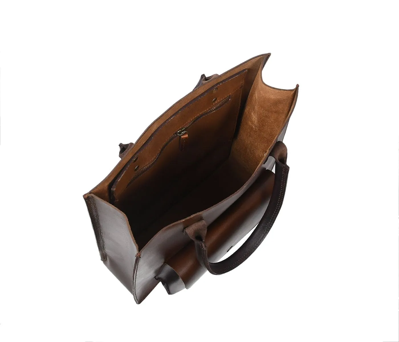 Elegance in Brown: Discover Our Exquisite Brown Leather Shopper Bag. Art: BG-1406