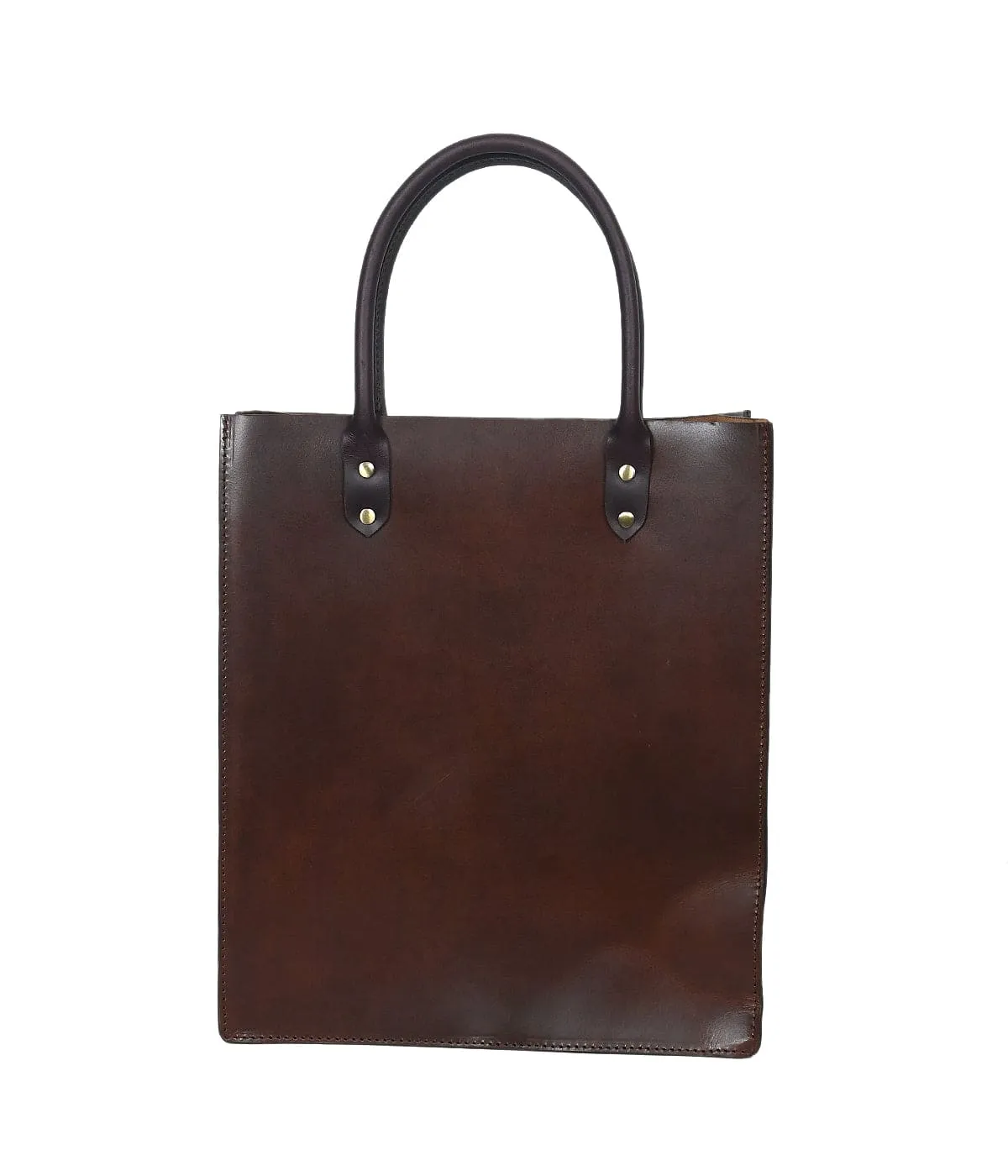 Elegance in Brown: Discover Our Exquisite Brown Leather Shopper Bag. Art: BG-1406