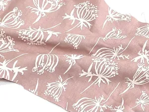 End of BOlt: 1-3/8th yards of Essex Cotton Linen Print Rose Kaufman 5.6 oz Woven-Remnant