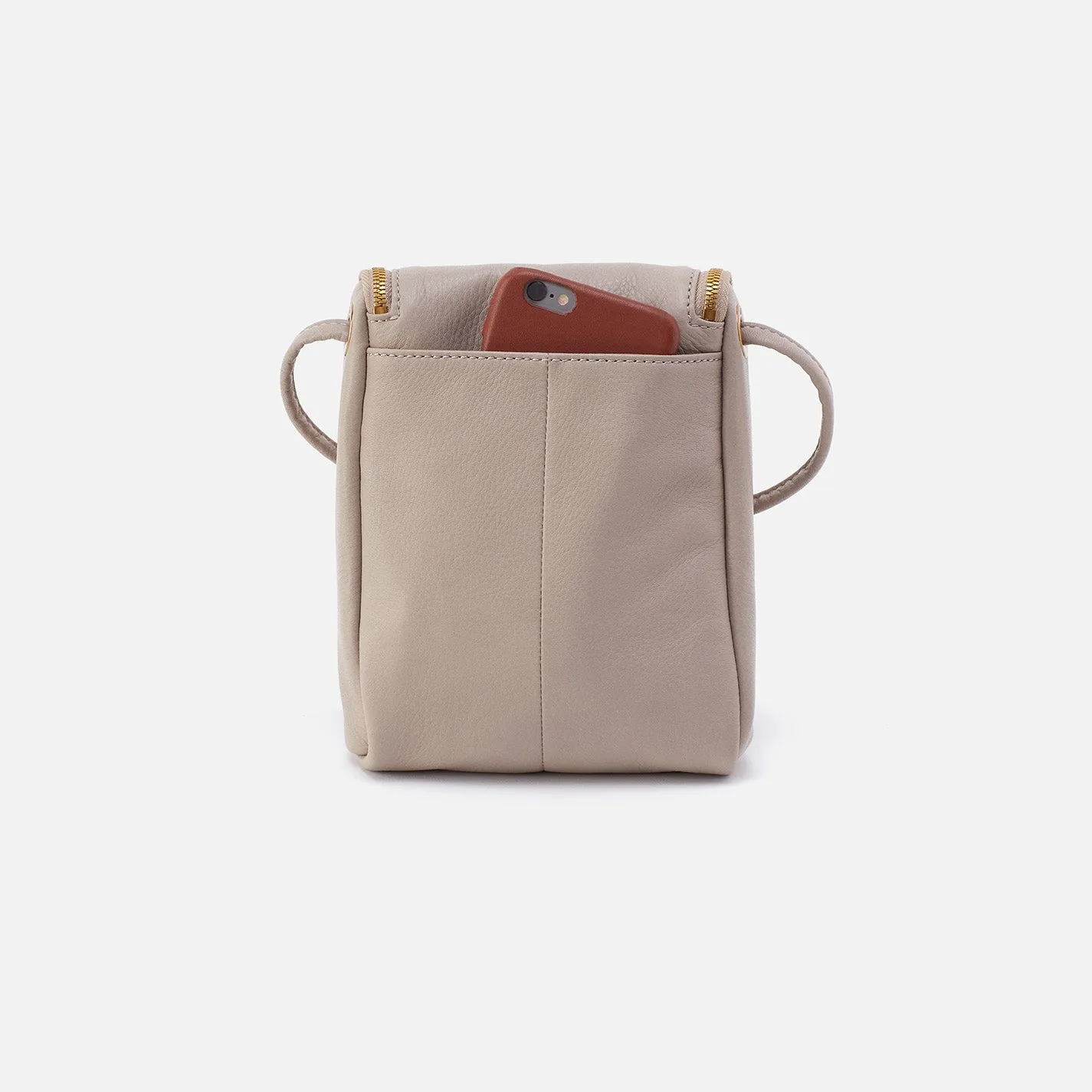 Fern Crossbody In Pebbled Leather - Taupe