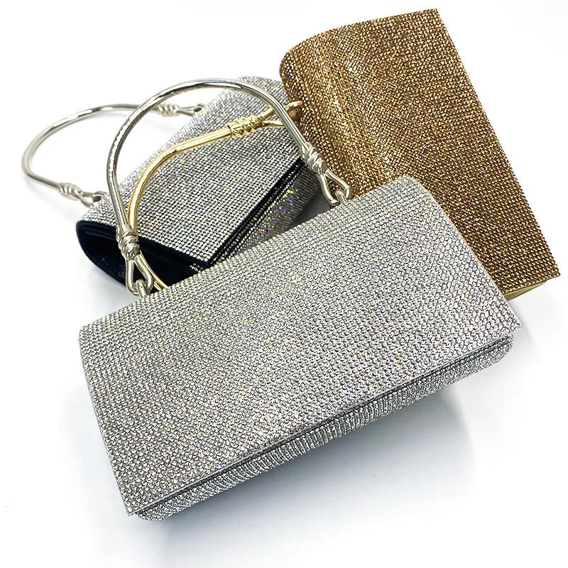 Full-Diamond Clutch: A European & American High-Sense Statement Piece